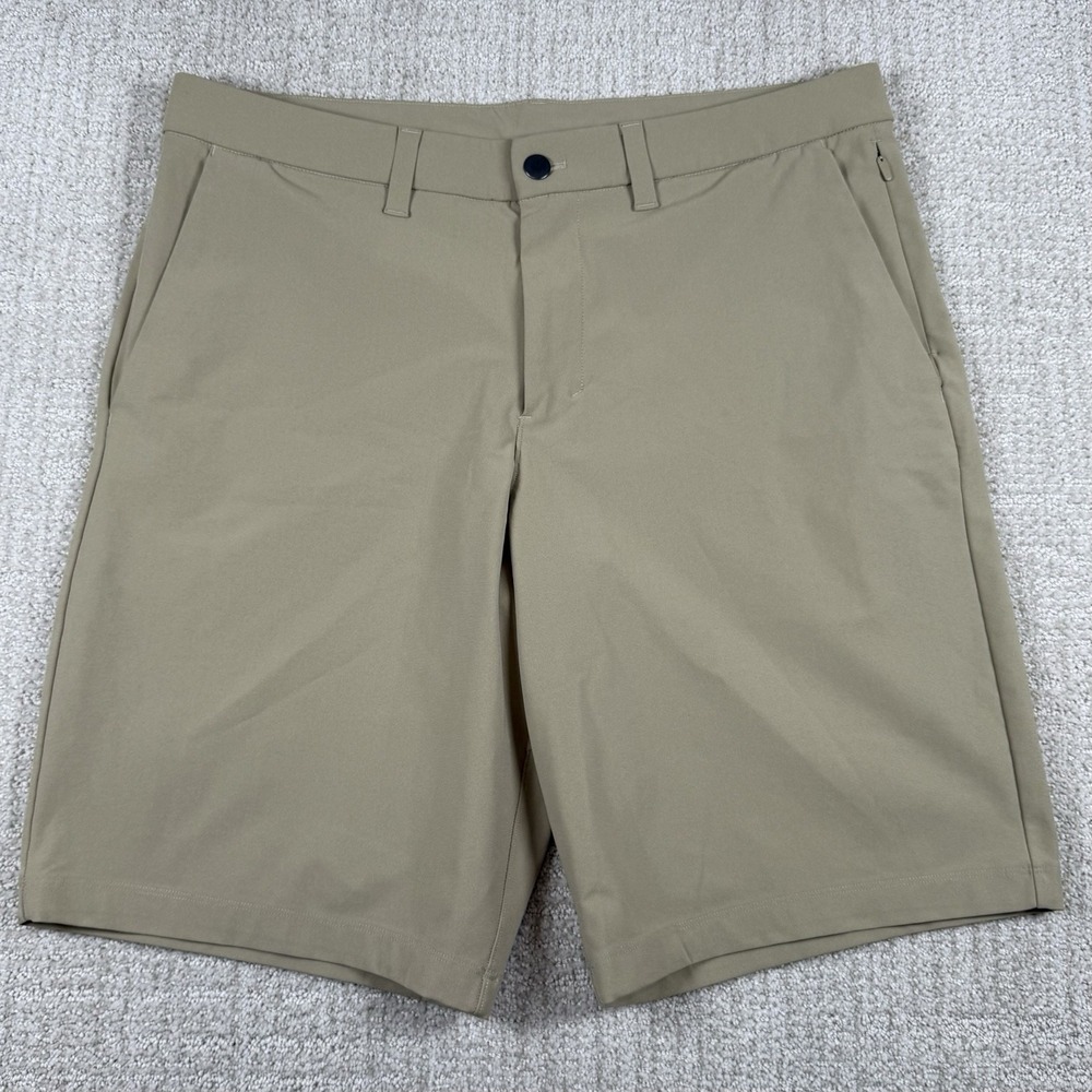 Lululemon Men's 34 (Actual 36) Beige 10" ABC Warpstreme Chino Shorts